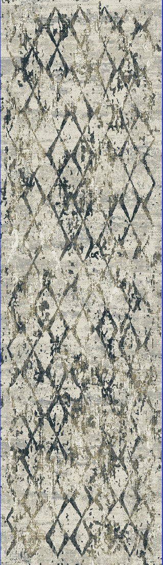 Dynamic Rugs Quartz 27039 Light Beige/Grey Area Rug Finished Runner Image