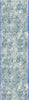 Dynamic Rugs Quartz 27040 Ivory/Blue Area Rug Finished Runner Image