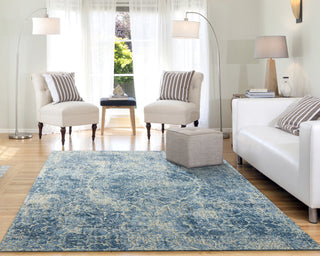 Dynamic Rugs Quartz 27040 Ivory/Blue Area Rug