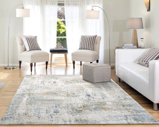 Dynamic Rugs Quartz 27050 Ivory/Blue Area Rug