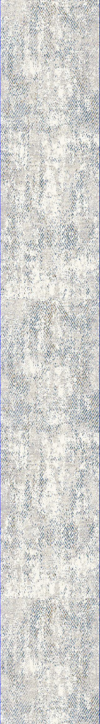 Dynamic Rugs Quartz 27061 Ivory/Blue Area Rug Finished Runner Image