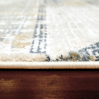 Dynamic Rugs Quartz 27072 Ivory/Slate Area Rug Detail Image