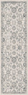 Dynamic Rugs Refine 4634 Cream Grey Blue Area Rug Finished Runner Image