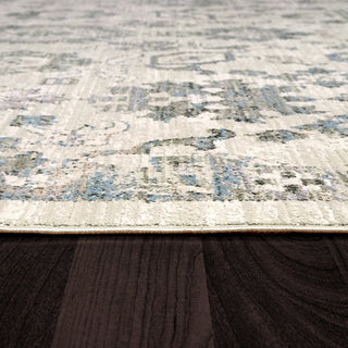 Dynamic Rugs Refine 4634 Cream Grey Blue Area Rug Detail Image