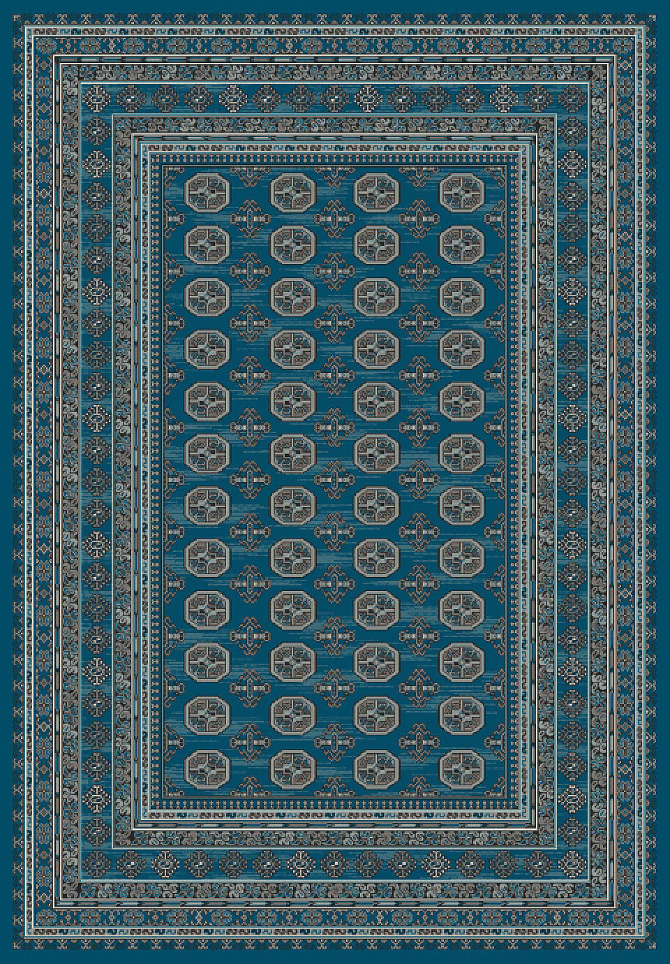 Dynamic Rugs Regal 88910 Grey/Blue Area Rug – Incredible Rugs and Decor