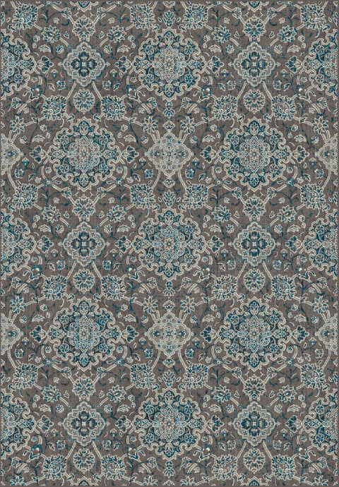 Dynamic Rugs Regal 89665 Blue/Chocolate Area Rug main image
