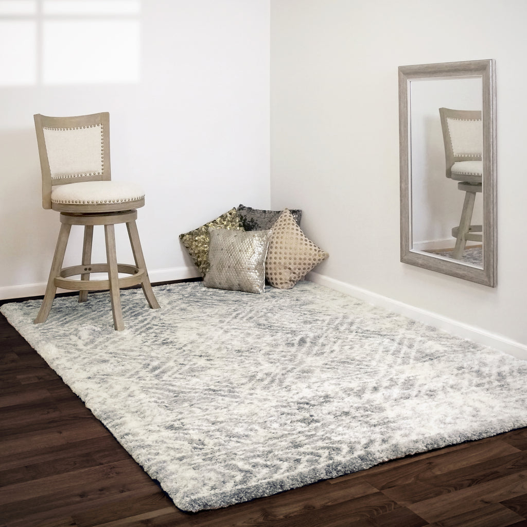 Dynamic Rugs Reverie 3545 Cream/Grey Area Rug Lifestyle Image Feature