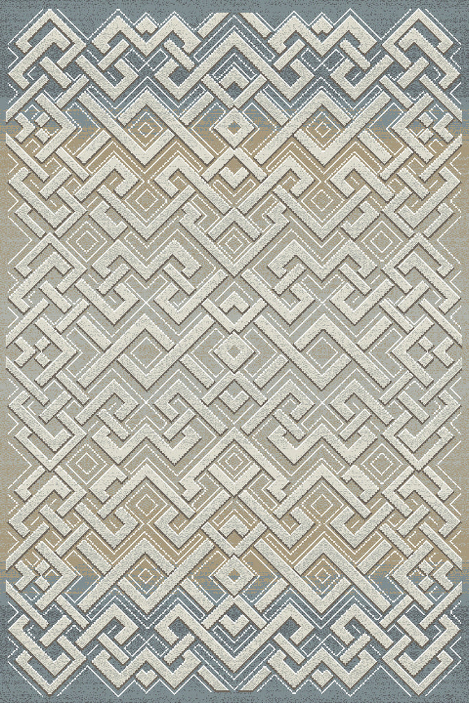 Dynamic Rugs Royal Treasure 90265 Soft Blue/Mocha Area Rug main image