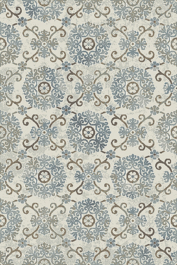 Dynamic Rugs Royal Treasure 90270 Soft Blue/Mocha Area Rug main image