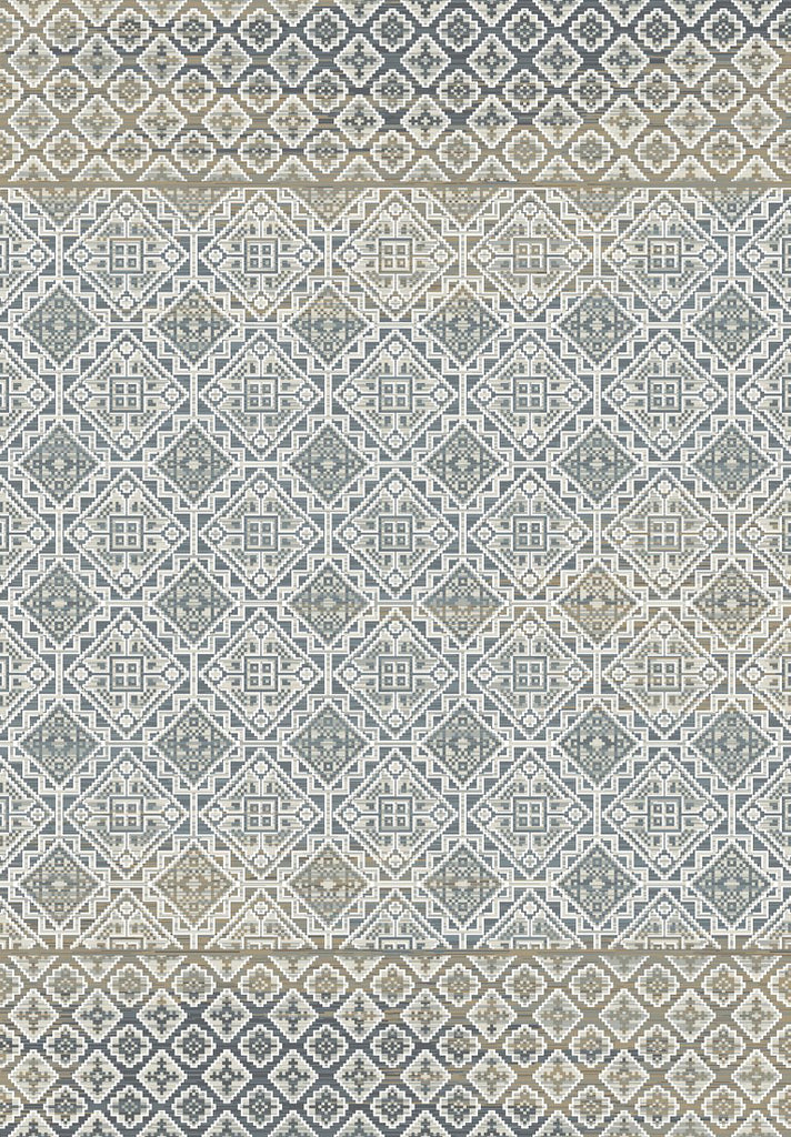 Dynamic Rugs Royal Treasure 90277 Soft Blue/Mocha Area Rug main image