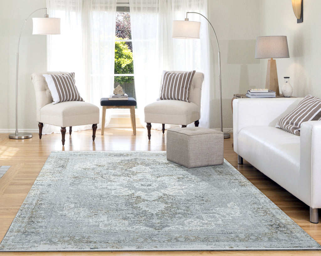 Dynamic Rugs Ruby 2161 Grey Area Rug Lifestyle Image Feature