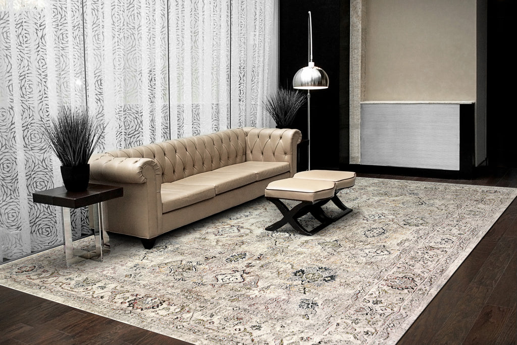 Dynamic Rugs Savoy 3575 Beige/Multi Area Rug Lifestyle Image Feature