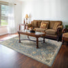 Dynamic Rugs Savoy 3576 Denim/Multi Area Rug Lifestyle Image