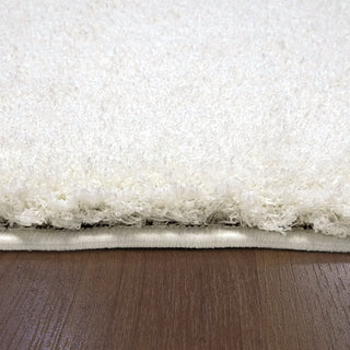 Dynamic Rugs Silky Shag 5900 Ivory Area Rug Detail Image