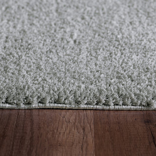 Dynamic Rugs Silky Shag 5900 Silver Area Rug Detail Image