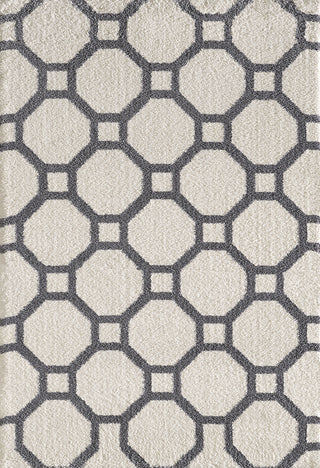 Dynamic Rugs Silky Shag 5903 White Area Rug main image