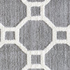 Dynamic Rugs Silky Shag 5903 Silver/White Area Rug Detail Image