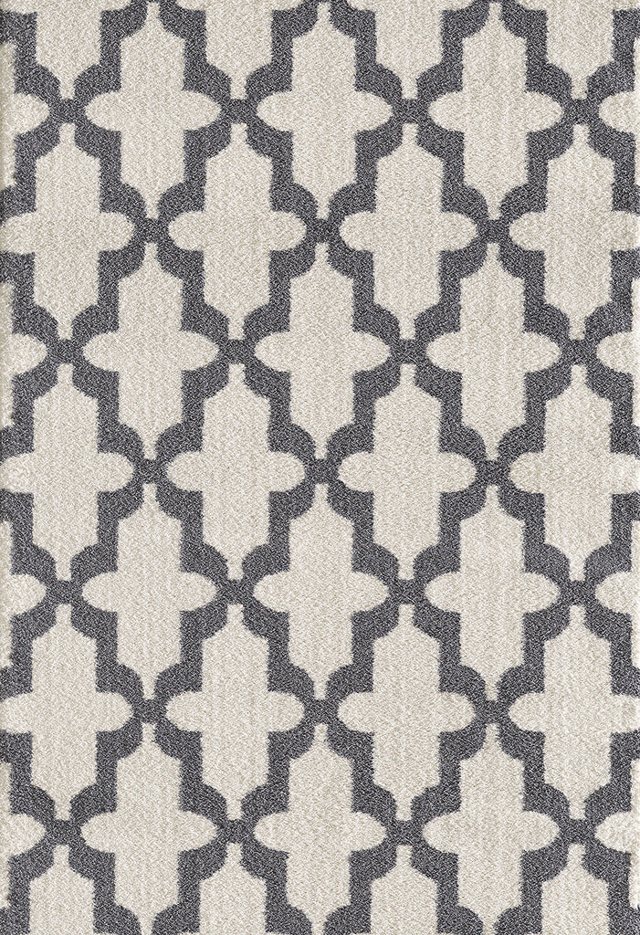 Dynamic Rugs Silky Shag 5906 White Area Rug main image