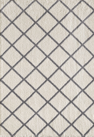 Dynamic Rugs Silky Shag 5920 Ivory/Grey Area Rug main image