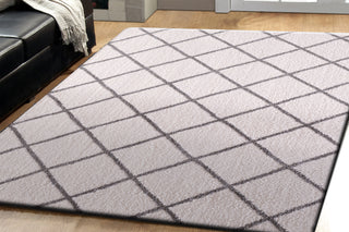 Dynamic Rugs Silky Shag 5920 Ivory/Silver Area Rug