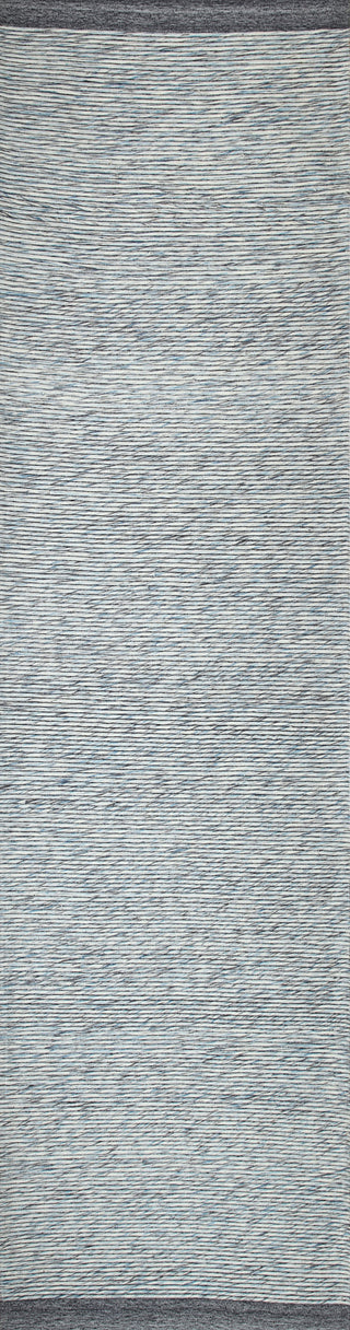 Dynamic Rugs Summit 76800 Dark Grey/Light Blue Area Rug Finished Runner Image