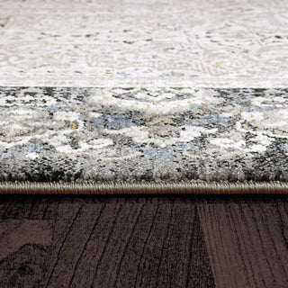 Dynamic Rugs Sunrise 6680 Grey/Gold/Blue Area Rug Detail Image