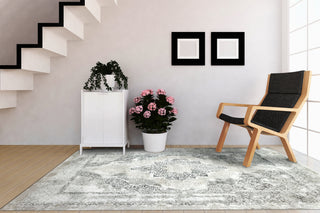 Dynamic Rugs Sunrise 6681 Cream/Grey/Charcoal Area Rug Lifestyle Image Feature