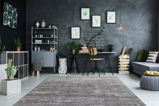 Dynamic Rugs Torino 3314 Light Grey Area Rug Lifestyle Image Feature