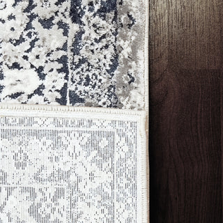 Dynamic Rugs Torino 3338 Blue/Ivory Area Rug Detail Image