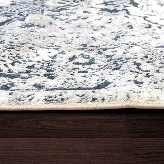 Dynamic Rugs Torino 3338 Blue/Ivory Area Rug Detail Image