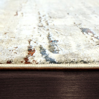 Dynamic Rugs Torino 3339 Ivory/Blue Area Rug Detail Image