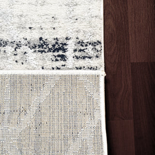 Dynamic Rugs Troya 4604 Grey/Ivory/Blue Area Rug Detail Image