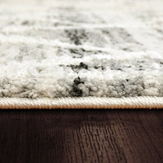 Dynamic Rugs Troya 4604 Grey/Ivory Area Rug Detail Image