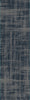 Dynamic Rugs Unique 4050 Grey Navy Area Rug Finished Runner Image