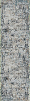 Dynamic Rugs Unique 4054 Blue Grey Area Rug Finished Runner Image