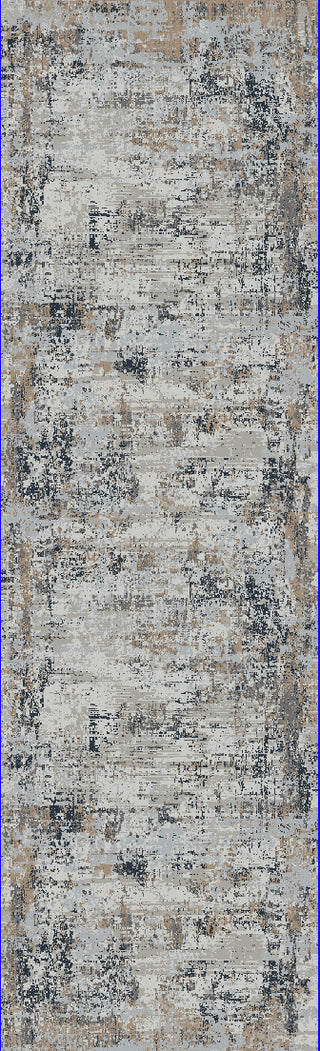 Dynamic Rugs Unique 4054 Grey Blue Area Rug Finished Runner Image