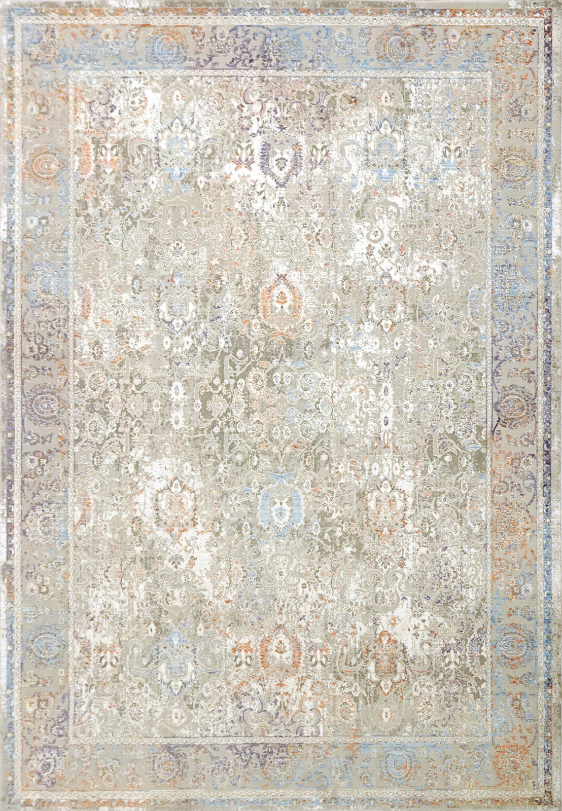 Dynamic Rugs Valley 7983 Grey/Pink/Blue Area Rug main image