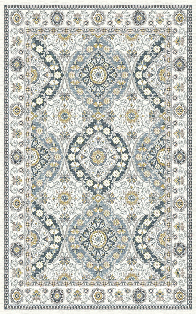 Dynamic Rugs Venice 1578 Cream/Blue Area Rug main image