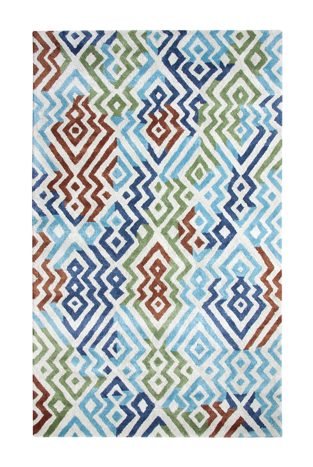 Dynamic Rugs Vogue 881000 Silver/Turquoise Area Rug main image
