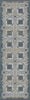 Dynamic Rugs Wingo 7955 Blue Cream Area Rug Finished Runner Image