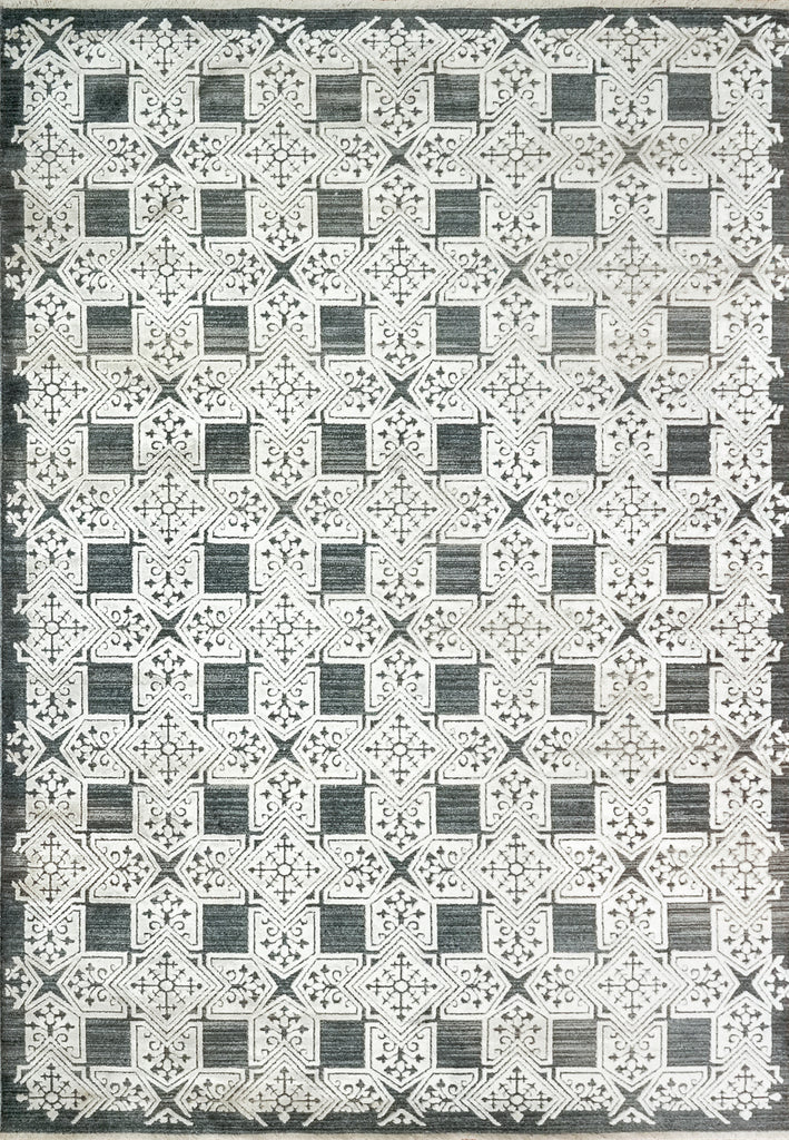 Dynamic Rugs Wingo 7955 Blue Cream Area Rug main image