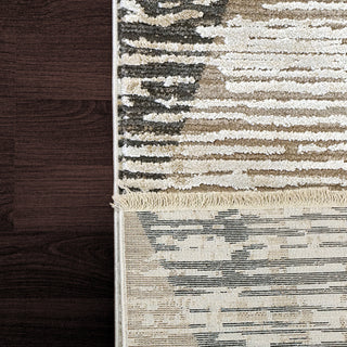 Dynamic Rugs Wingo 7957 Grey Slate Cream Area Rug Detail Image