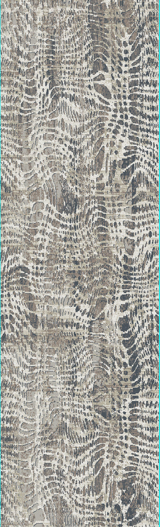 Dynamic Rugs Wingo 7958 Grey Slate Cream Area Rug Finished Runner Image