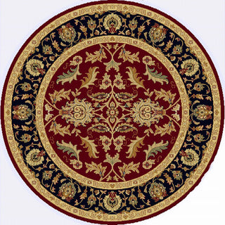 Dynamic Rugs Yazd 1744 Red Area Rug Round Shot