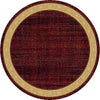 Dynamic Rugs Yazd 1770 Red Area Rug Round Shot