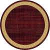 Dynamic Rugs Yazd 1770 Red Area Rug Round Shot
