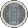 Dynamic Rugs Yazd 1770 Blue/Grey Area Rug Round Image