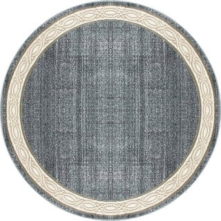 Dynamic Rugs Yazd 1770 Blue/Grey Area Rug Round Image