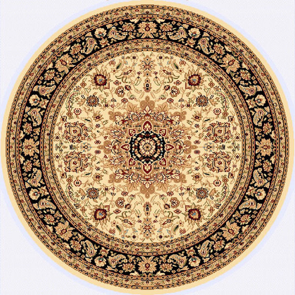 Dynamic Rugs Yazd 2800 Cream/Black Area Rug Incredible Rugs and Decor
