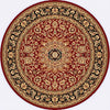 Dynamic Rugs Yazd 2800 Red/Black Area Rug Round Shot